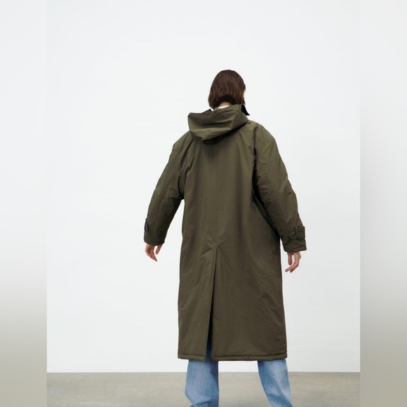 NWT Zara Oversized Quilted Jacket with Hood - Picture 10 of 16